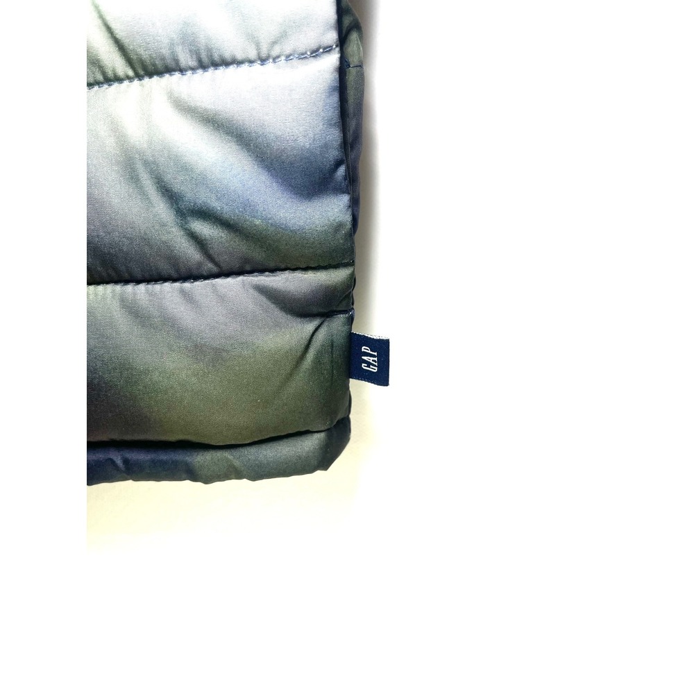 Baby GAP ColdControl Camo Puffer Jacket Kids 4 Years Green Blue Hooded Coat 0213 - Picture 5 of 9